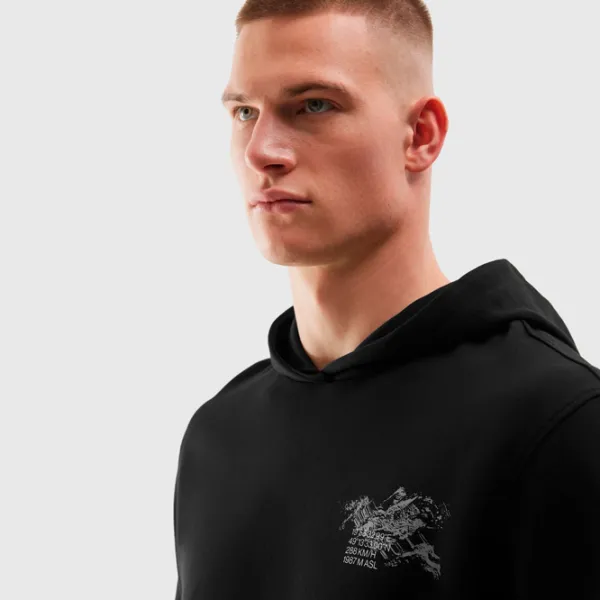 Толстовка для мужчин 4F 4FRSS24TSWSM1615 Прямой/ Черный photo 4