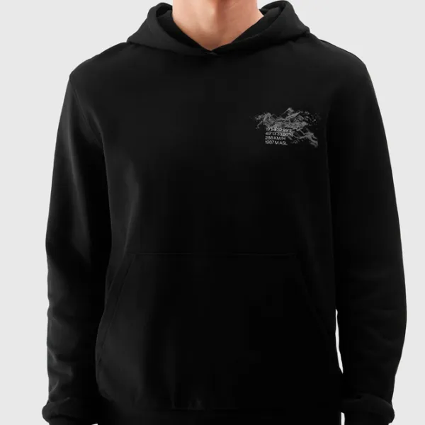 Hanorac pentru bărbați 4F 4FRSS24TSWSM1615 Drept/ Black photo 6