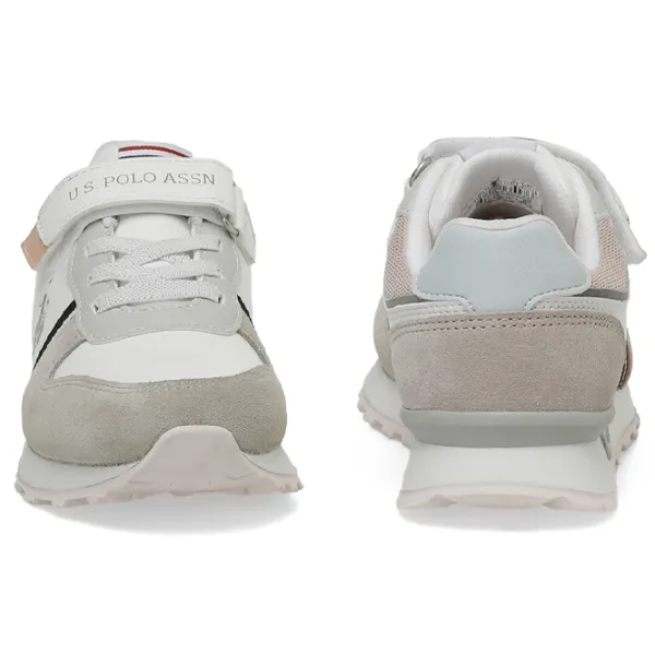 Adidași pentru fetiţe U.S. Polo Assn. 3S KOPZA 3PR Demisezon/ White photo 3