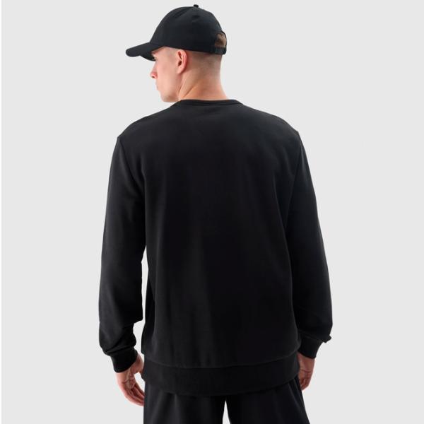 Hanorac pentru bărbați 4F 4FWSS24TSWSM1009 Drept/ Black photo 2