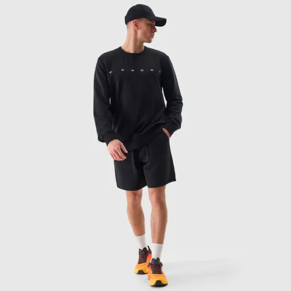 Hanorac pentru bărbați 4F 4FWSS24TSWSM1009 Drept/ Black photo 4