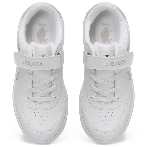 Adidași pentru fetiţe U.S. Polo Assn. 3W BERKELEY JR 3PR Demisezon/ White photo 2