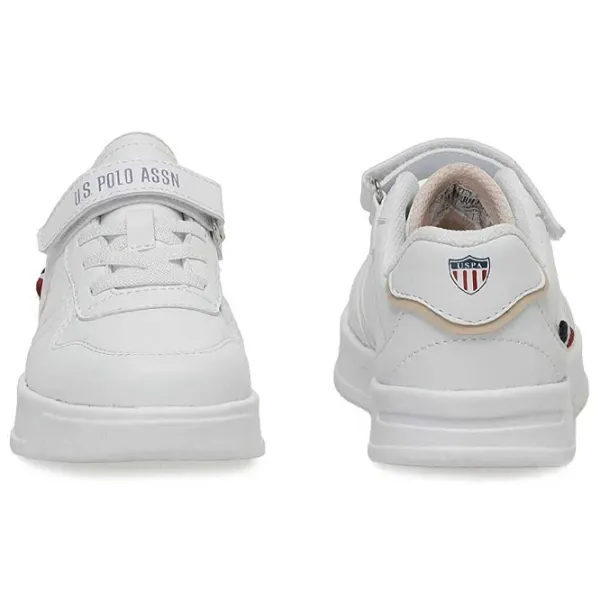 Adidași pentru fetiţe U.S. Polo Assn. 3W ANDREI JR 3PR Demisezon/ White photo 3