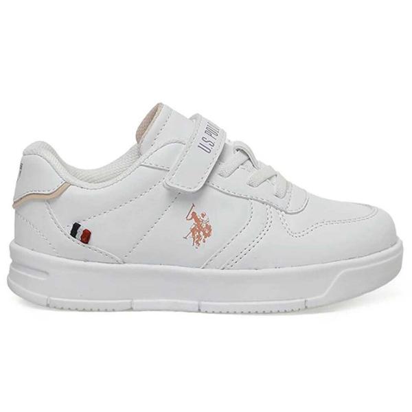 Adidași pentru fetiţe U.S. Polo Assn. 3W ANDREI JR 3PR Demisezon/ White photo 4