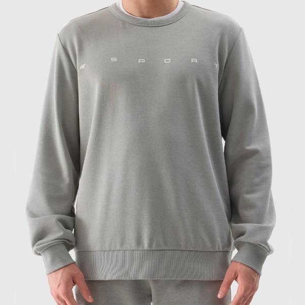 Hanorac pentru bărbați 4F 4FWSS24TSWSM1009 Drept/ Grey photo 3