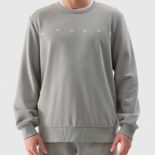 Толстовка для мужчин 4F 4FWSS24TSWSM1009 Прямой/ Grey photo 3