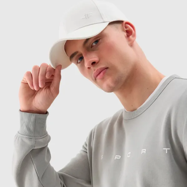 Толстовка для мужчин 4F 4FWSS24TSWSM1009 Прямой/ Grey photo 4