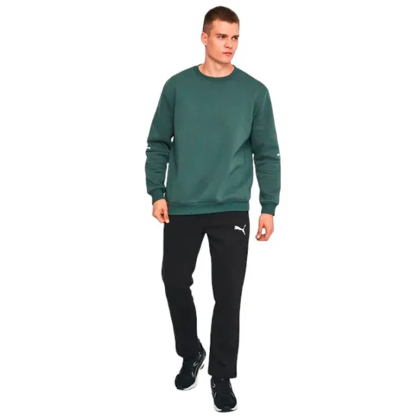 Pantaloni sportivi pentru bărbați Puma Ess Logo Pants Fl Op M/ Black photo 2