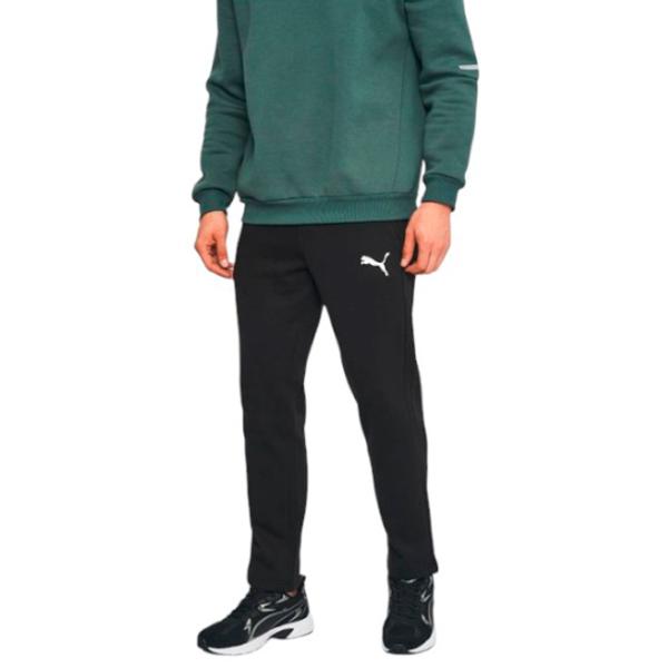 Pantaloni sportivi pentru bărbați Puma Ess Logo Pants Fl Op M/ Black photo 3