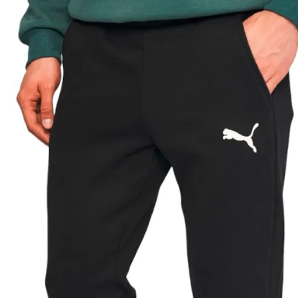 Pantaloni sportivi pentru bărbați Puma Ess Logo Pants Fl Op M/ Black photo 5