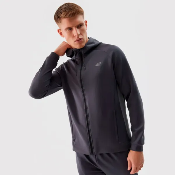 Толстовка для мужчин 4F 4FWSS24TFSWM393 Прямой/ Grey photo 2