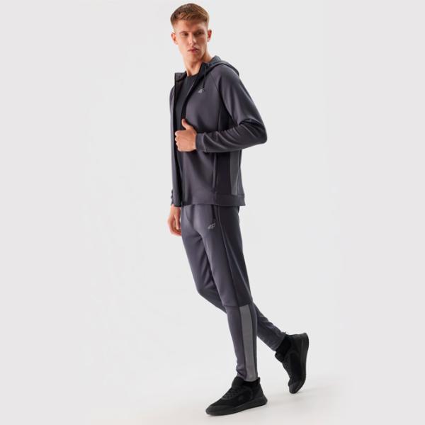 Hanorac pentru bărbați 4F 4FWSS24TFSWM393 Drept/ Grey photo 4