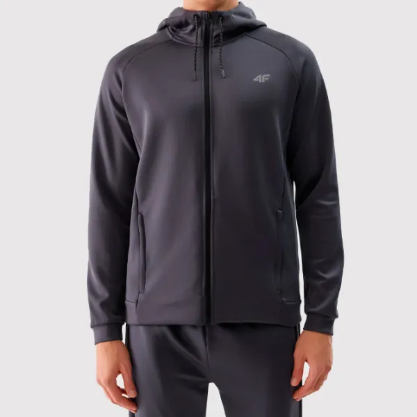 Hanorac pentru bărbați 4F 4FWSS24TFSWM393 Drept/ Grey photo 5