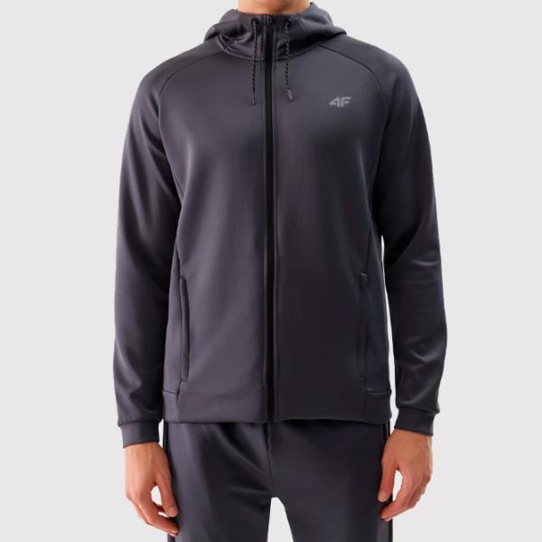Hanorac pentru bărbați 4F 4FWSS24TFSWM393 Drept/ Grey photo 5