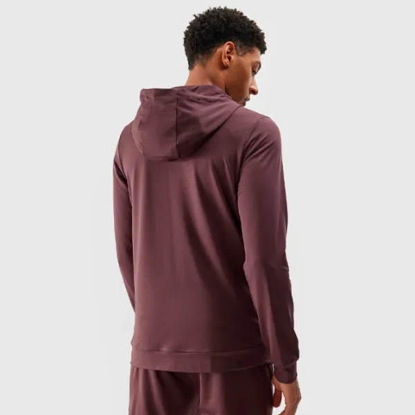 Hanorac pentru bărbați 4F 4FWSS24TFSWM303 Drept/ Brown photo 6