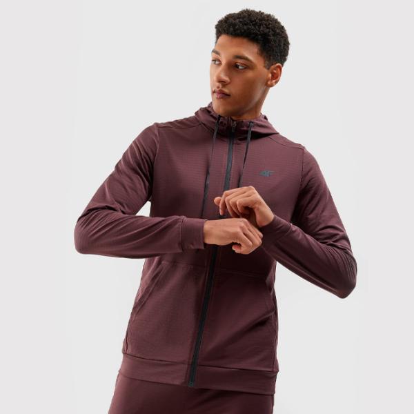 Толстовка для мужчин 4F 4FWSS24TFSWM303 Прямой/ Коричневый photo 3