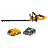 Mașină de tuns gard viu INGCO CHTLI20461 cu acumulator/ Yellow photo 2