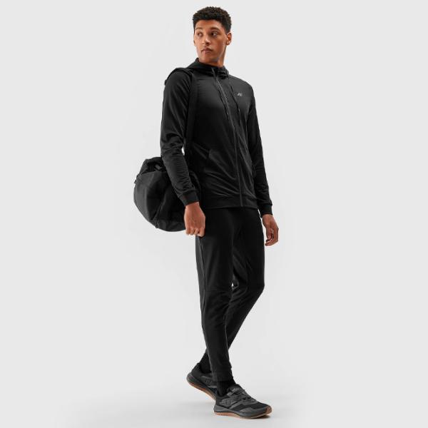 Hanorac pentru bărbați 4F 4FWSS24TFSWM303 Drept/ Black photo 5