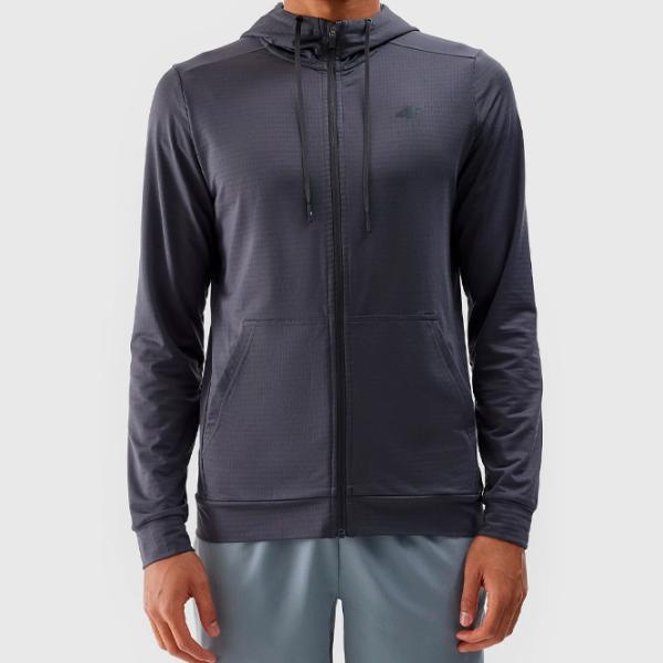 Толстовка для мужчин 4F 4FWSS24TFSWM303 Прямой/ Grey photo 2