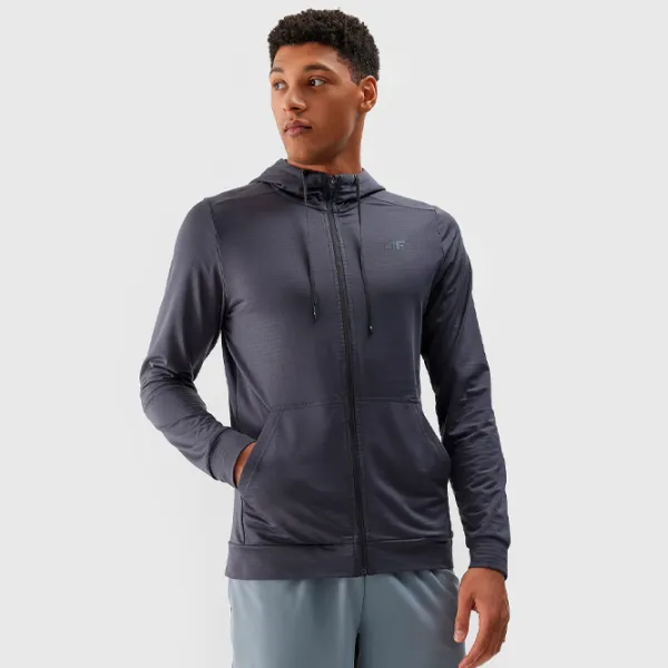 Толстовка для мужчин 4F 4FWSS24TFSWM303 Прямой/ Grey photo 4