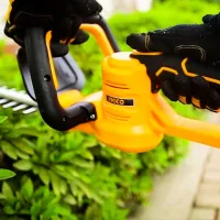 Mașină de tuns gard viu INGCO CHTLI20018 cu acumulator/ Yellow photo 4