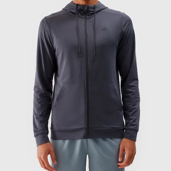 Hanorac pentru bărbați 4F 4FWSS24TFSWM303 Drept/ Grey photo 2