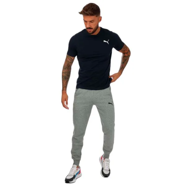 Pantaloni sportivi pentru bărbați Puma Ess Logo Pants Fl Cl Puma XL / Gray photo 3