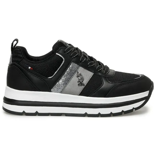 Adidași pentru femei U.S. Polo Assn. Shiny 3PR Primăvară/ Black photo 3