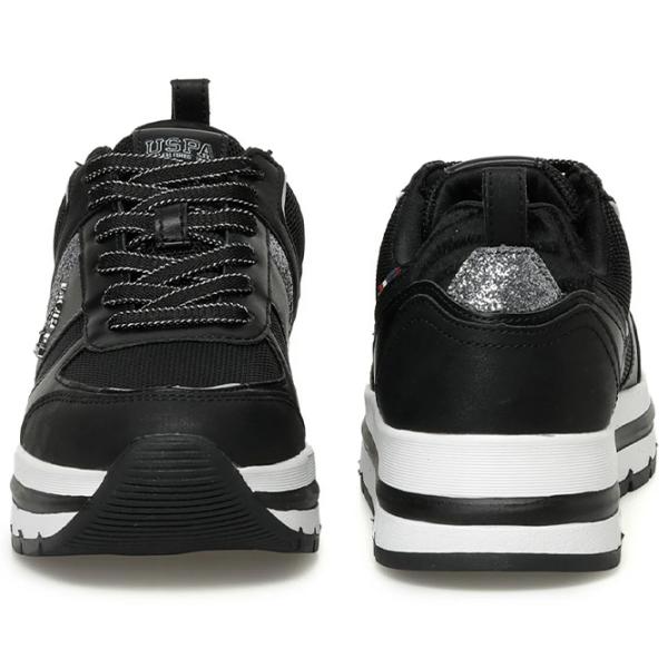 Кроссовки для женщин U.S. Polo Assn. Shiny 3PR Весна/ Черный photo 5 Кроссовки для женщин U.S. Polo Assn. Shiny 3PR Весна/ Черный photo 5