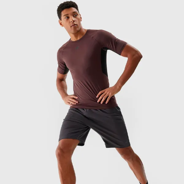 Tricou pentru bărbați 4F 4FWSS24TFTSM700-81S 89% poliester, 11% elastan/ Brown photo 3