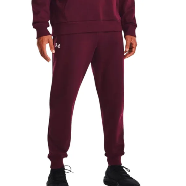 Pantaloni sportivi pentru bărbați Puma UA Rival Fleece Joggers-BLK XXL/ Red photo 3
