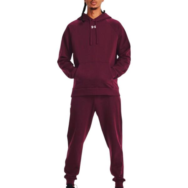 Pantaloni sportivi pentru bărbați Puma UA Rival Fleece Joggers-BLK XXL/ Red photo 5