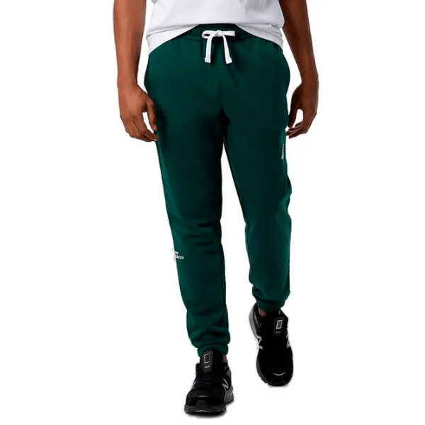 Спортивные брюки для мужчин New Balance Essentials Fleece M/ Зелёный photo 3 Спортивные брюки для мужчин New Balance Essentials Fleece M/ Зелёный photo 3