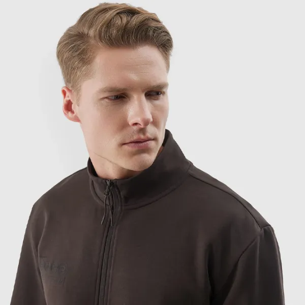 Hanorac pentru bărbați 4F 4FWSS24TSWSM1013 Drept/ Brown photo 4 Hanorac pentru bărbați 4F 4FWSS24TSWSM1013 Drept/ Brown photo 4