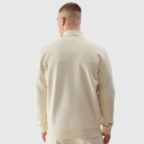 Hanorac pentru bărbați 4F 4FWSS24TSWSM1013 Drept/ Beige photo 2