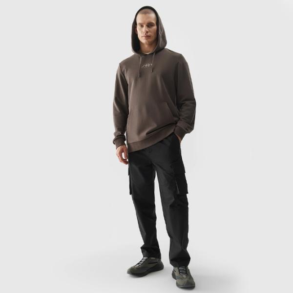 Hanorac pentru bărbați 4F 4FRSS24TSWSM1624 Drept/ Brown photo 4