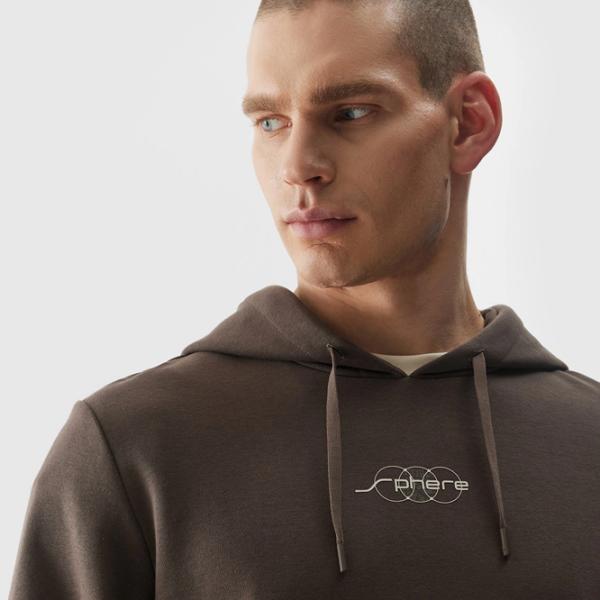 Hanorac pentru bărbați 4F 4FRSS24TSWSM1624 Drept/ Brown photo 5