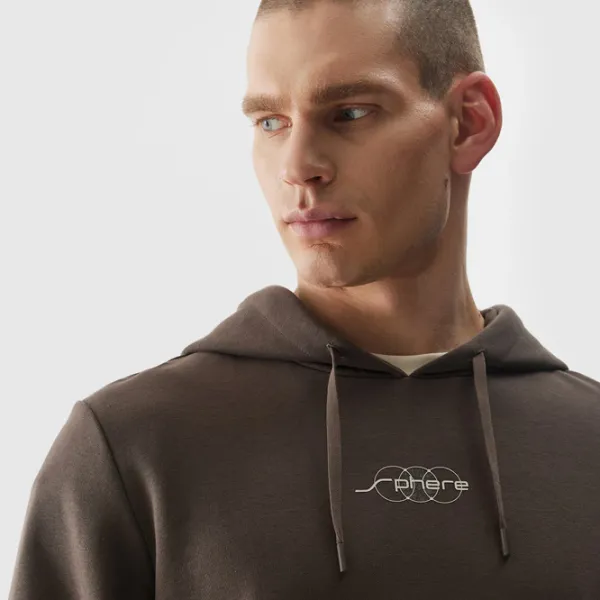 Hanorac pentru bărbați 4F 4FRSS24TSWSM1624 Drept/ Brown photo 5 Hanorac pentru bărbați 4F 4FRSS24TSWSM1624 Drept/ Brown photo 5