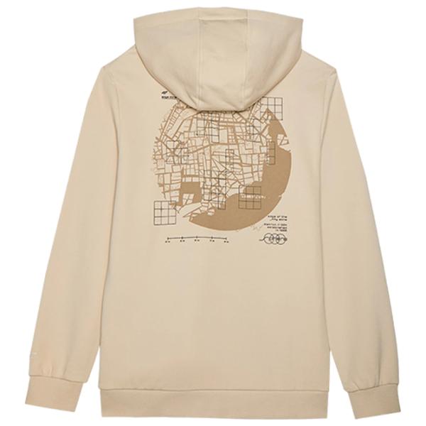 Hanorac pentru bărbați 4F 4FRSS24TSWSM1624 Drept/ Beige photo 2