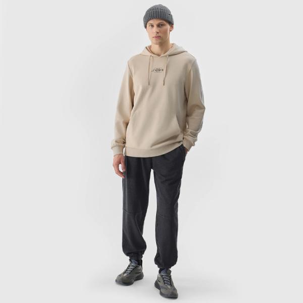 Hanorac pentru bărbați 4F 4FRSS24TSWSM1624 Drept/ Beige photo 5