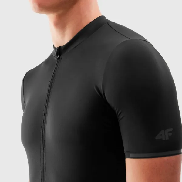 Футболка для мужчин 4F 4FSS24TFTSM484-20S 91% полиэстер, 9% эластан/ Черный photo 4