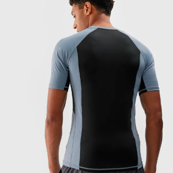 Tricou pentru bărbați 4F 4FWSS24TFTSM700-27S 89% poliester, 11% elastan/ Gray photo 5