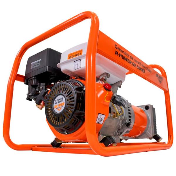 Generator de curent Ruris GE 5000 220 V/ 12 V Benzină/ 5 kW photo 2