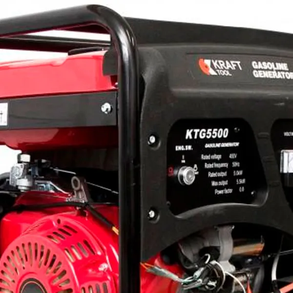 Generator de curent Kraft Tool KGT 5500 230/ 400 V Benzină/ 5 kW photo 2 Generator de curent Kraft Tool KGT 5500 230/ 400 V Benzină/ 5 kW photo 2