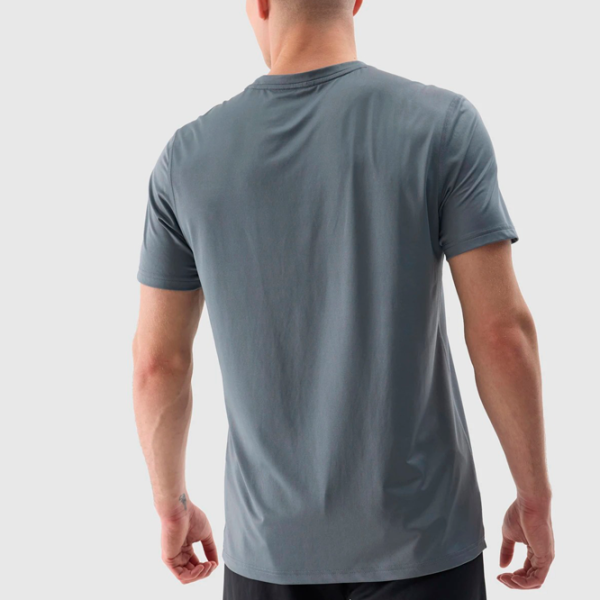Tricou pentru bărbați 4F 4FWSS24TFTSM598-25S 90% poliester, 10% elastan/ Gray photo 5