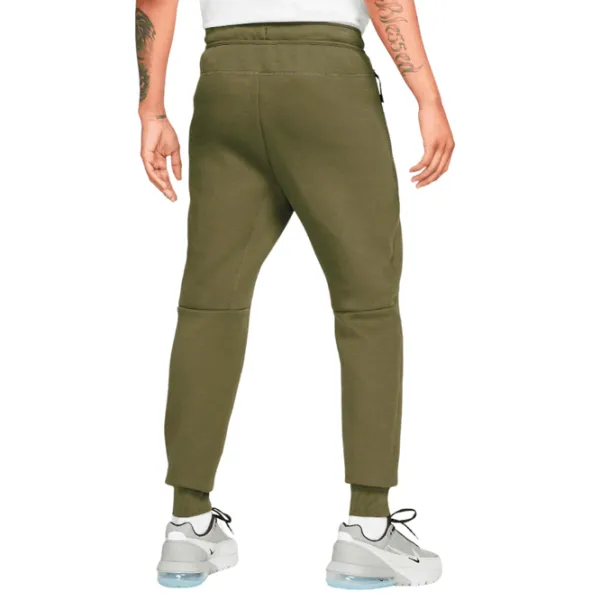 Pantaloni sportivi pentru bărbați Nike M Nk Tch Flc Jggr S/ Darkolivegreen photo 2