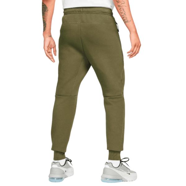 Pantaloni sportivi pentru bărbați Nike M Nk Tch Flc Jggr S/ Darkolivegreen photo 2