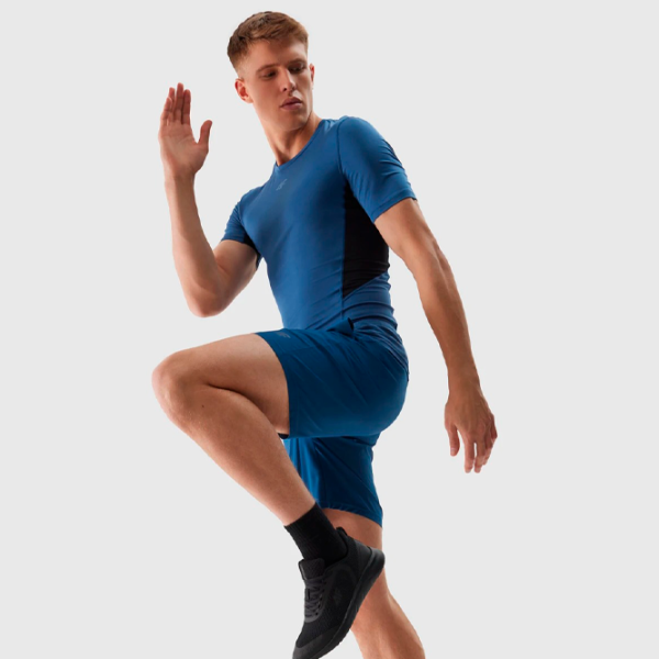 Футболка для мужчин 4F 4FWSS24TFTSM600-31S 88% полиэстер, 12% эластан/ Navy Blue photo 4