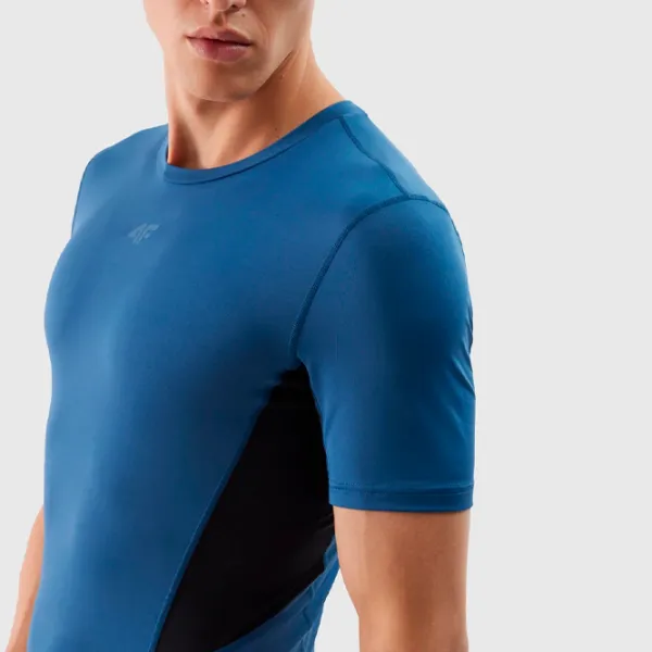 Футболка для мужчин 4F 4FWSS24TFTSM600-31S 88% полиэстер, 12% эластан/ Navy Blue photo 5