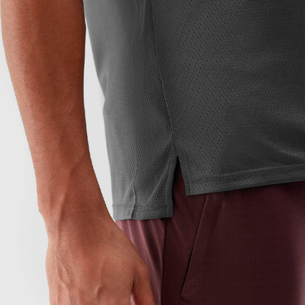 Tricou pentru bărbați 4F 4FWSS24TFTSM702-22S 100% poliester/ Gray photo 5